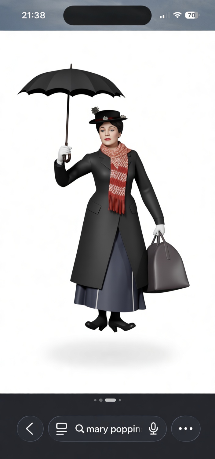 Mary Poppins Figurine free 3D printable STL
