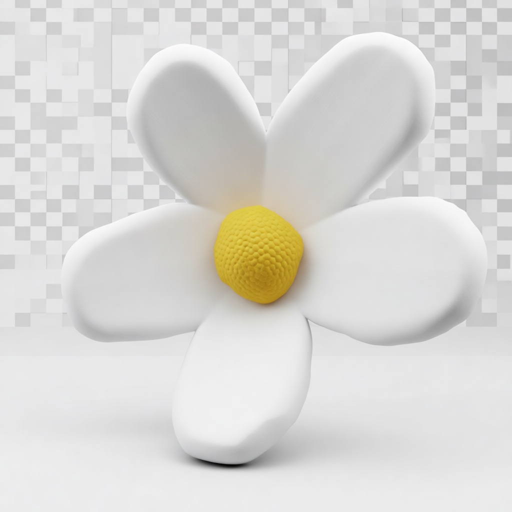 Daisy Flower Figurine free 3D printable STL