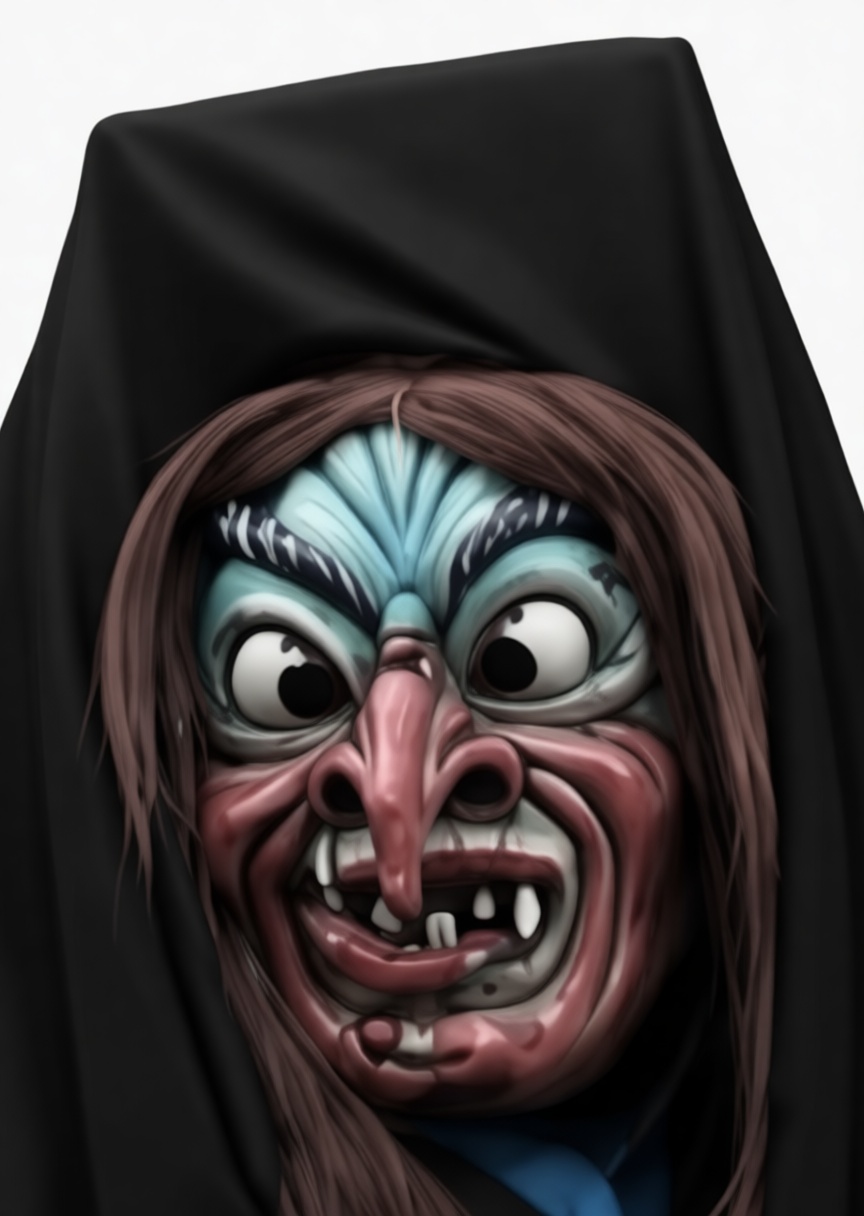 Witch Mask Figurine free 3D printable STL