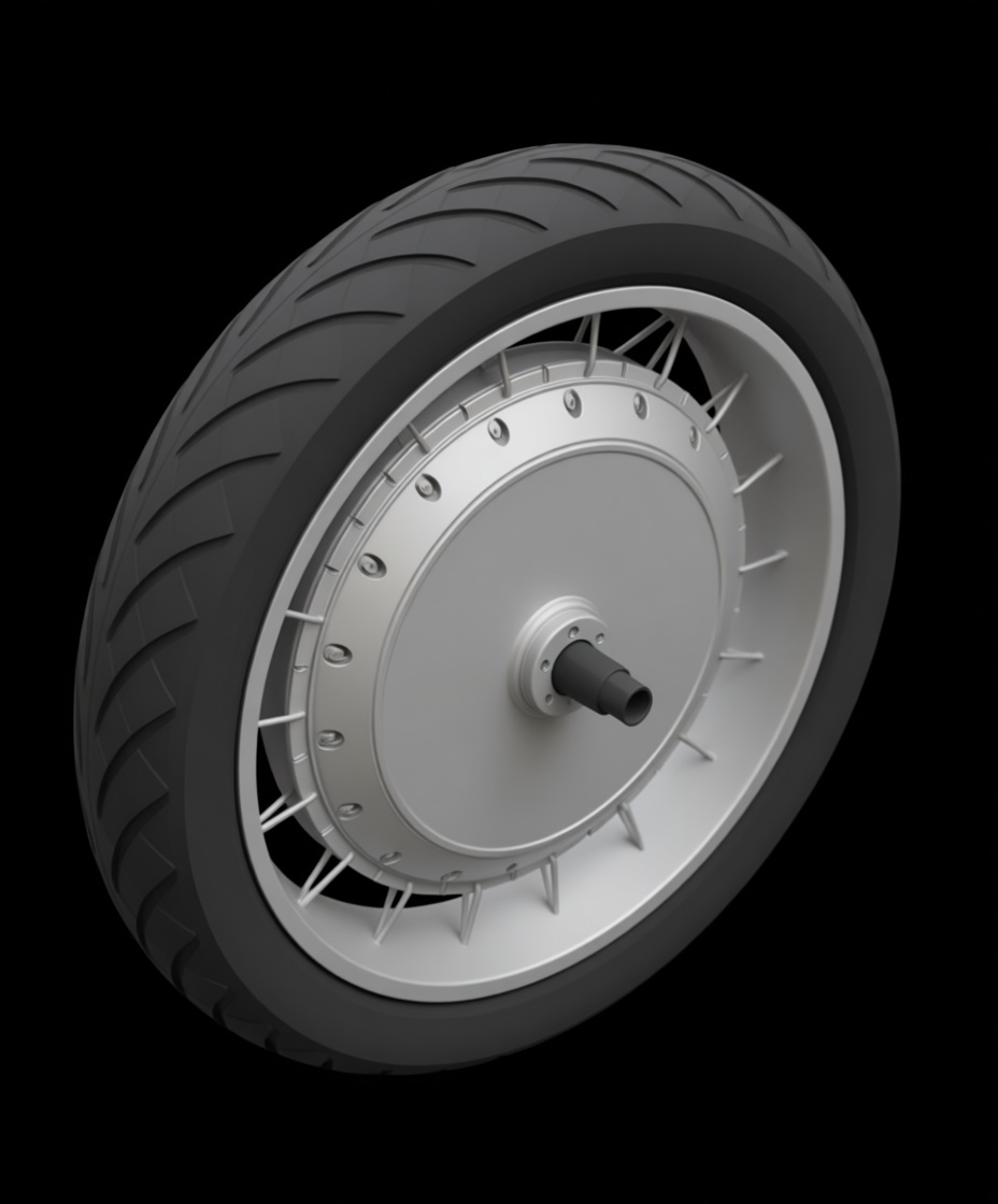 Motorcycle Wheel Model free 3D printable STL