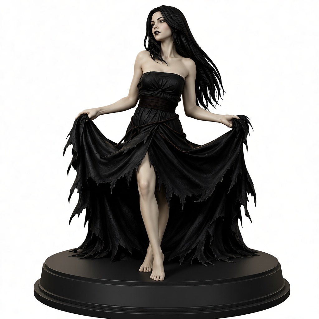 Mysterious Woman Figurine free 3D printable STL
