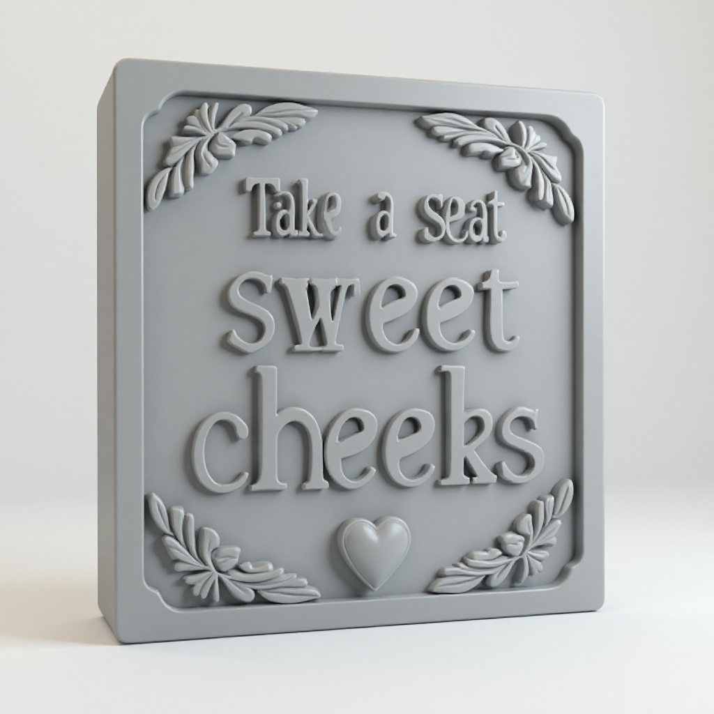Sweet Cheeks Vine Sign free 3D printable STL