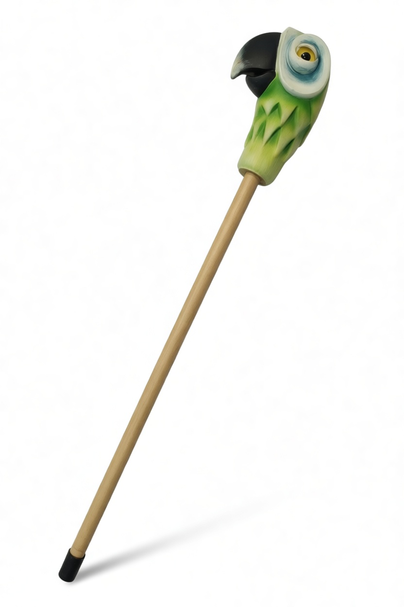 Parrot Head Cane Handle free 3D printable STL