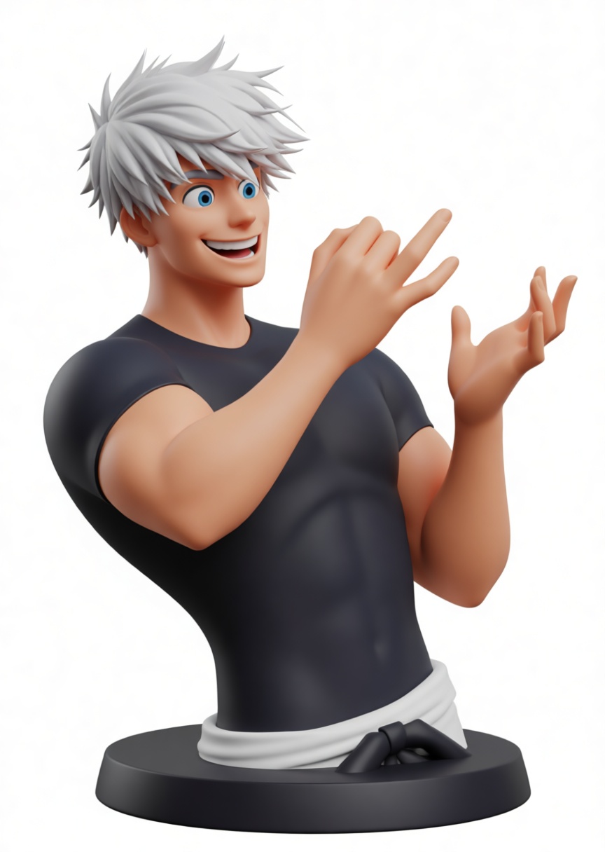 Satoru Gojo Bust free 3D printable STL
