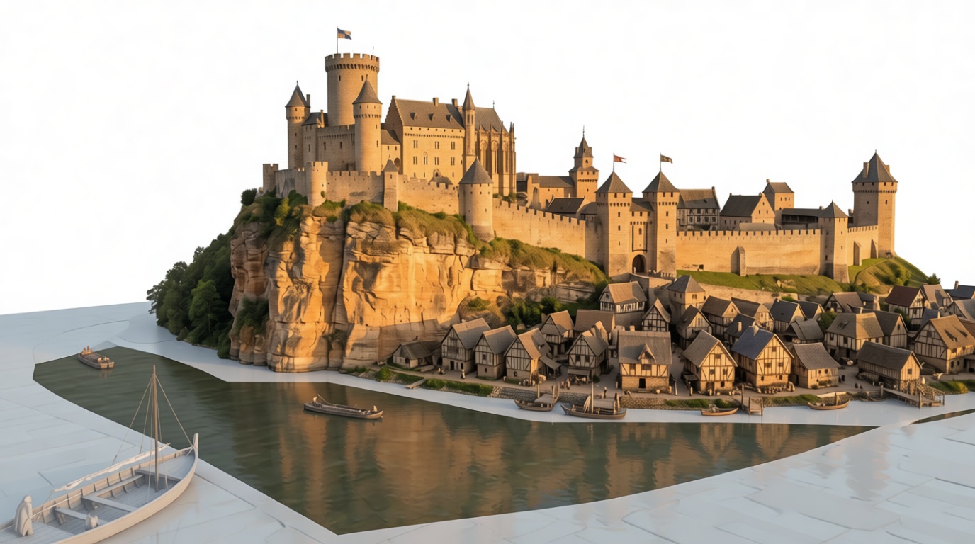 Medieval Castle Model free 3D printable STL