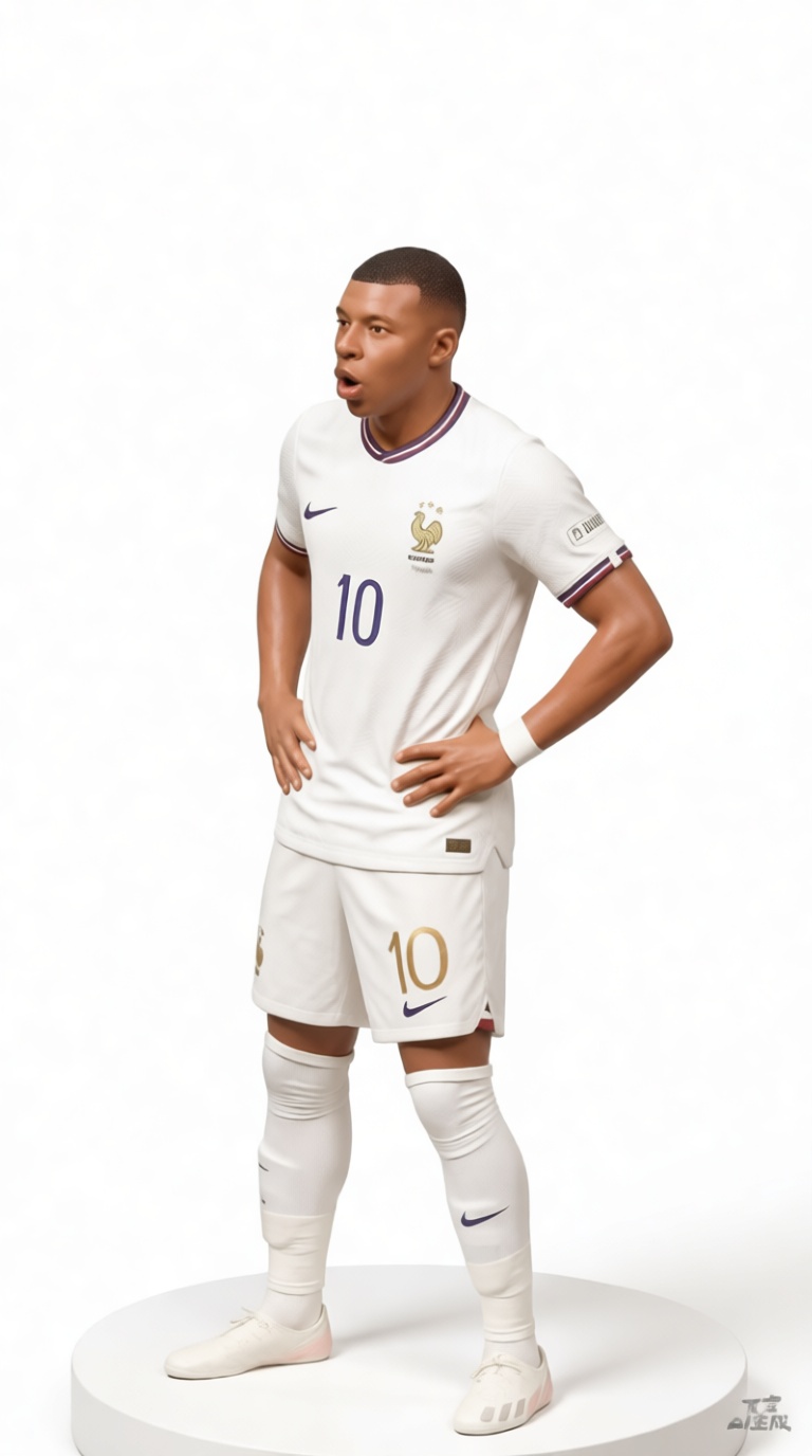 Kylian Mbappé Figurine free 3D printable STL