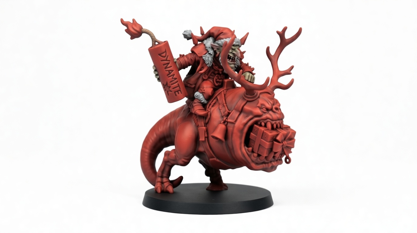 Christmas Goblin Miniature free 3D printable STL