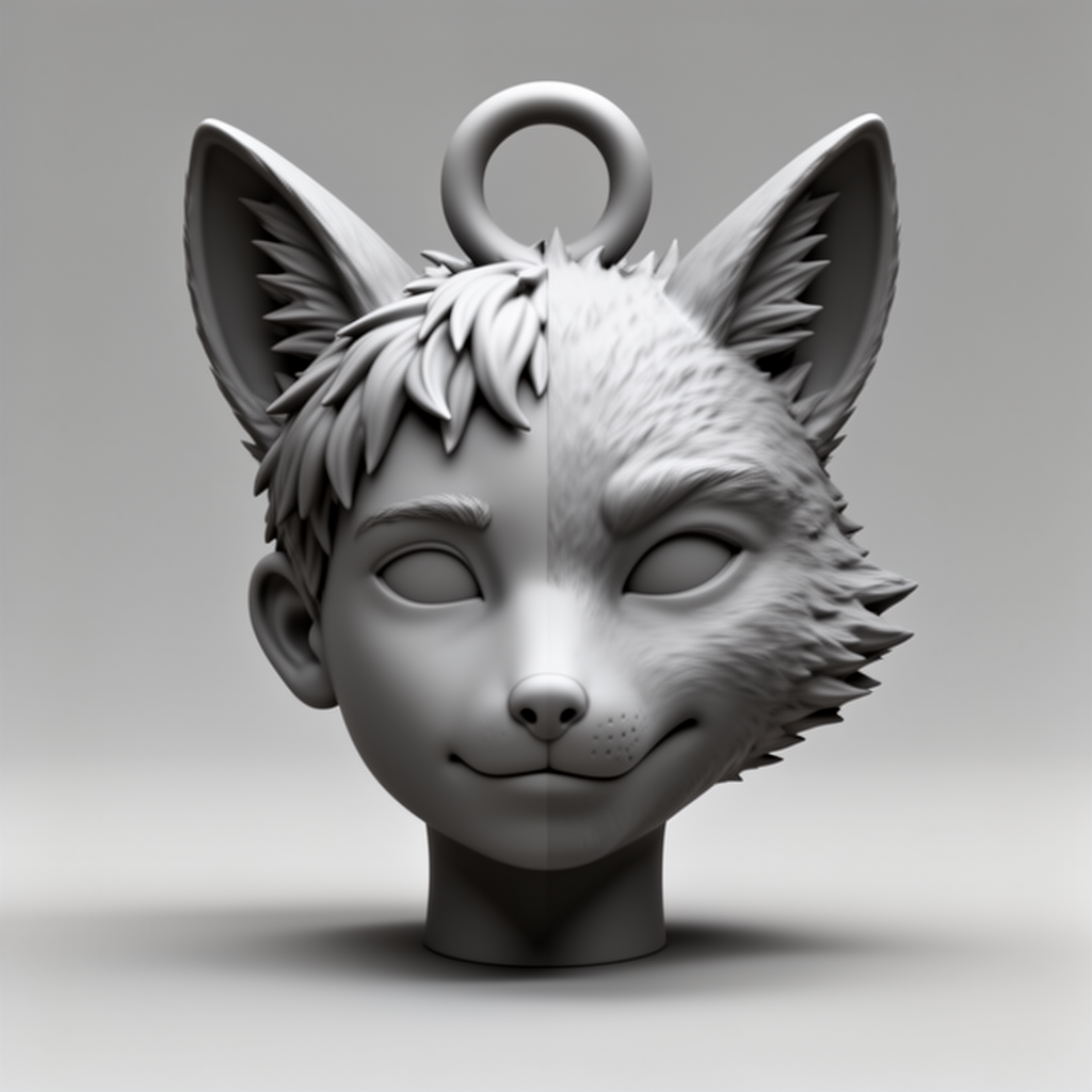 Half Boy Half Fox Bust free 3D printable STL