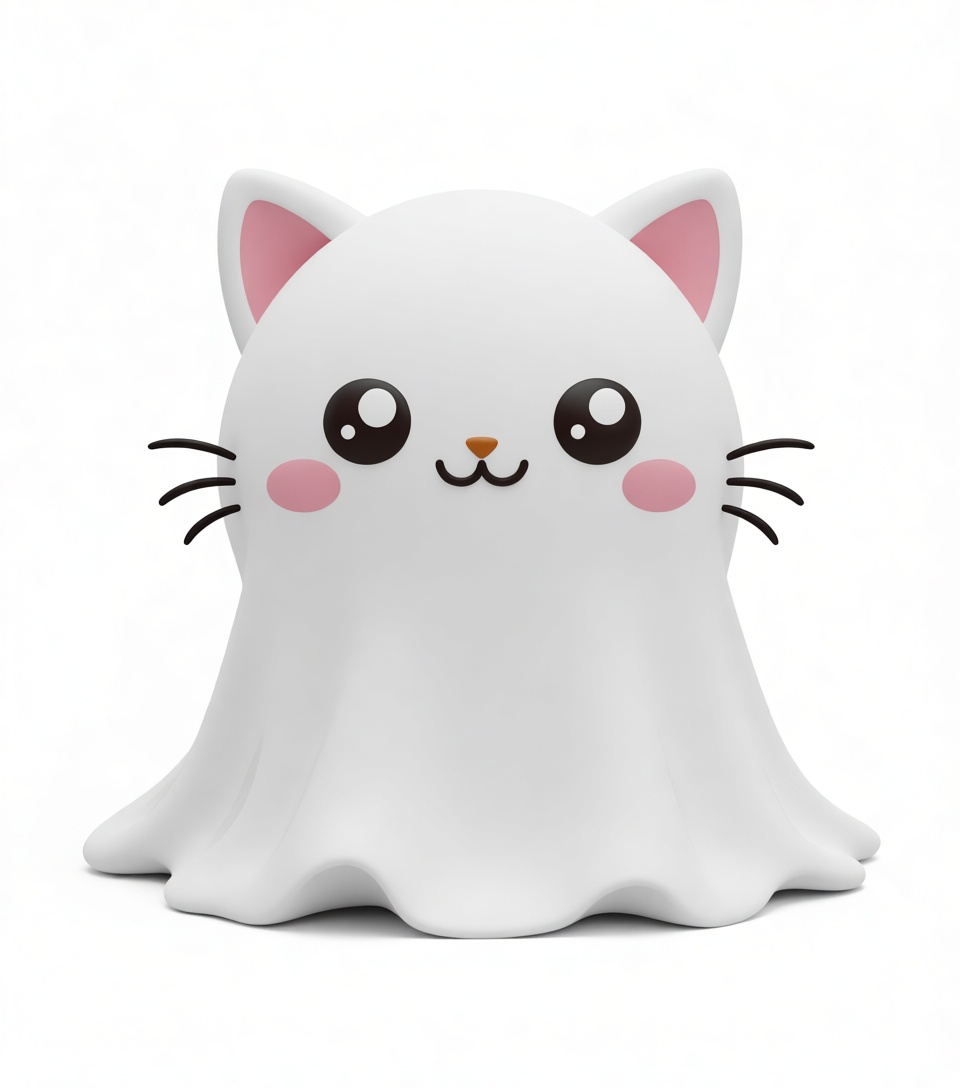 Ghost Cat Figurine free 3D printable STL