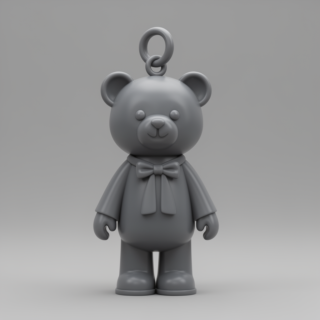 Fashionista Bear Figurine free 3D printable STL