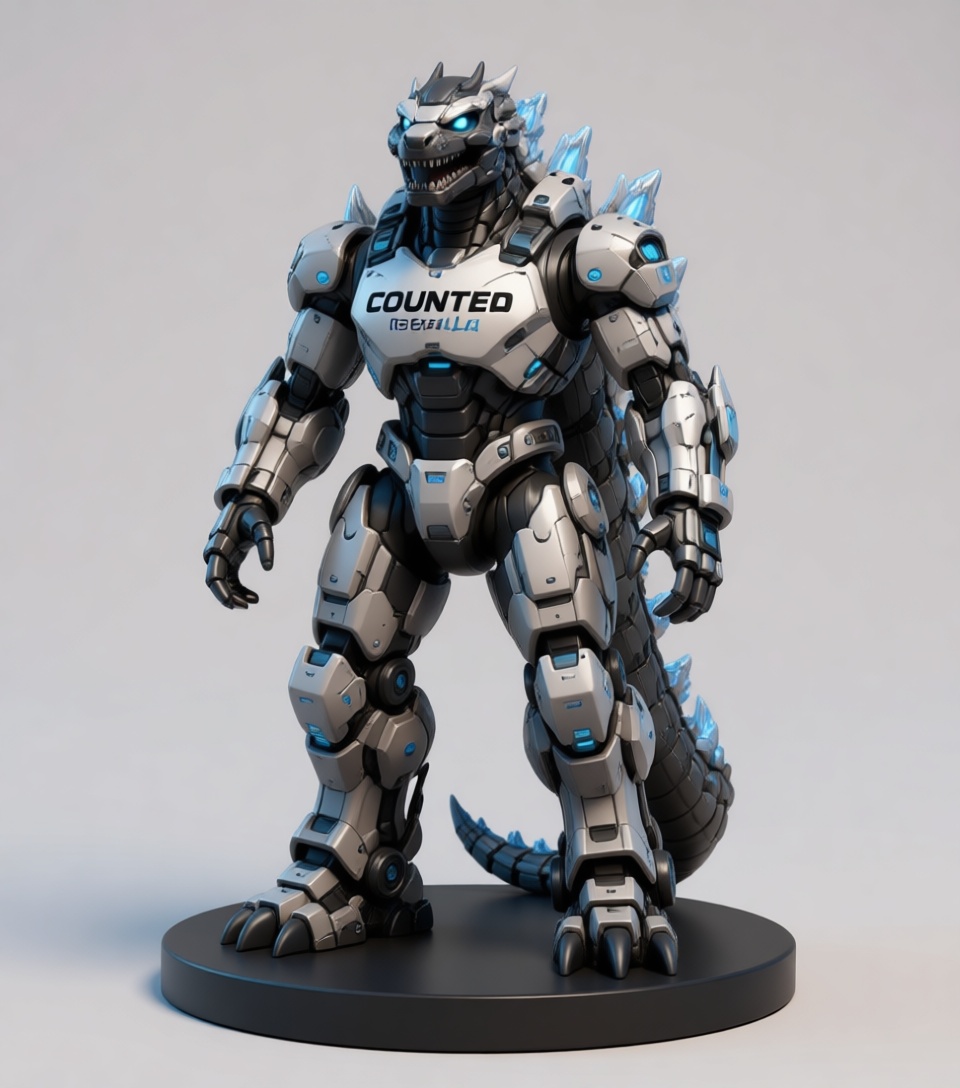 Mechagodzilla Figurine free 3D printable STL