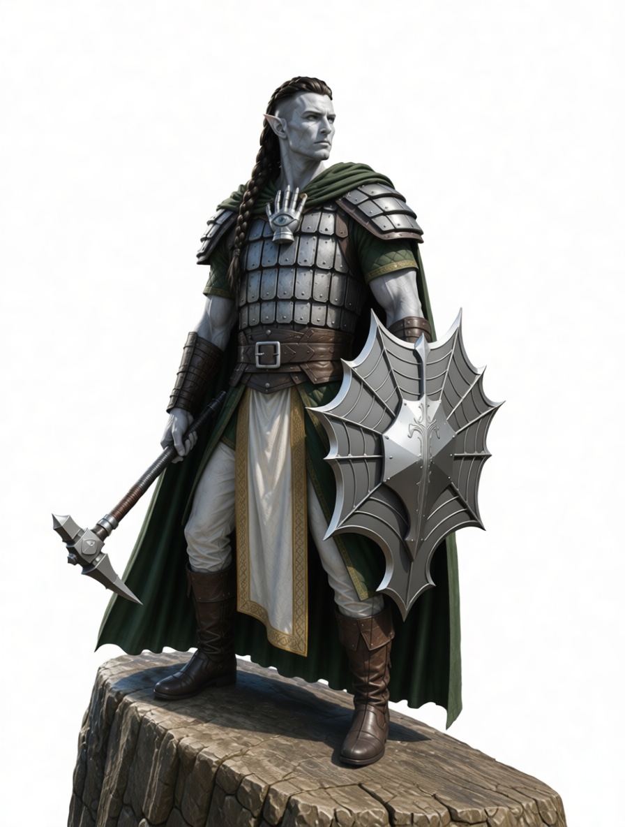 Elven Warrior Figurine free 3D printable STL