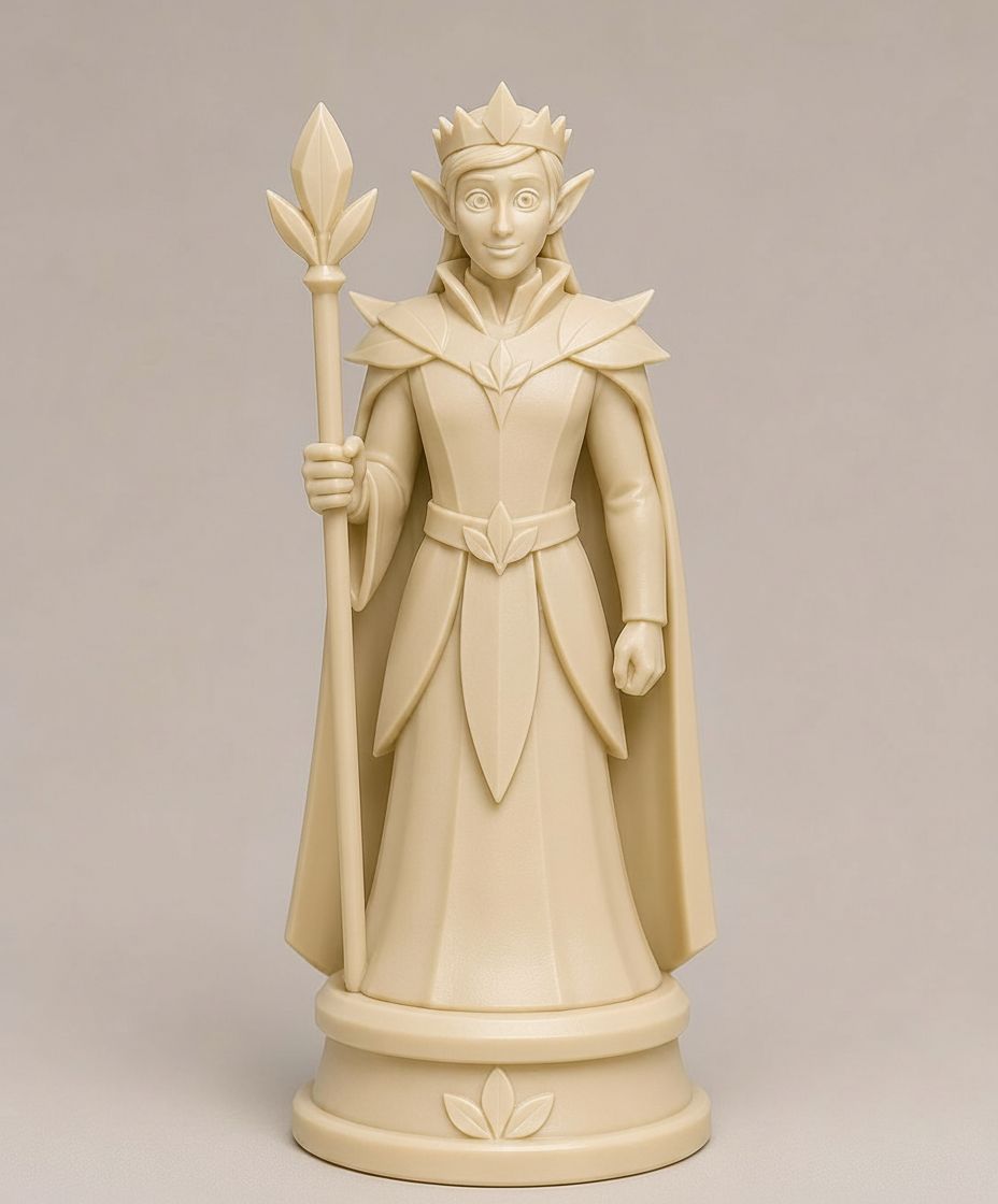 Elf Queen Figurine free 3D printable STL