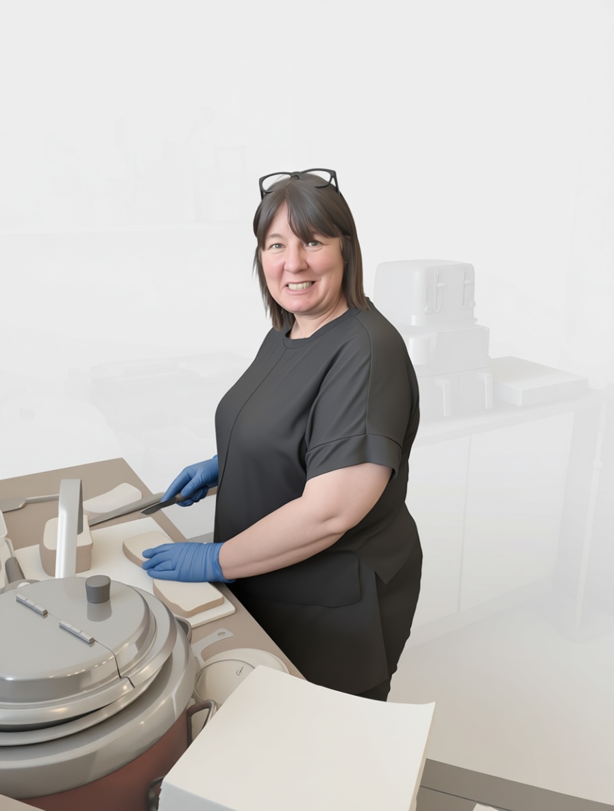 Woman Cutting Dough Figurine free 3D printable STL