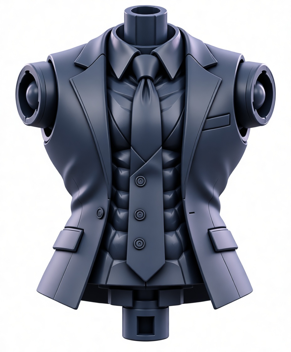 Muscular Suit Torso Model free 3D printable STL