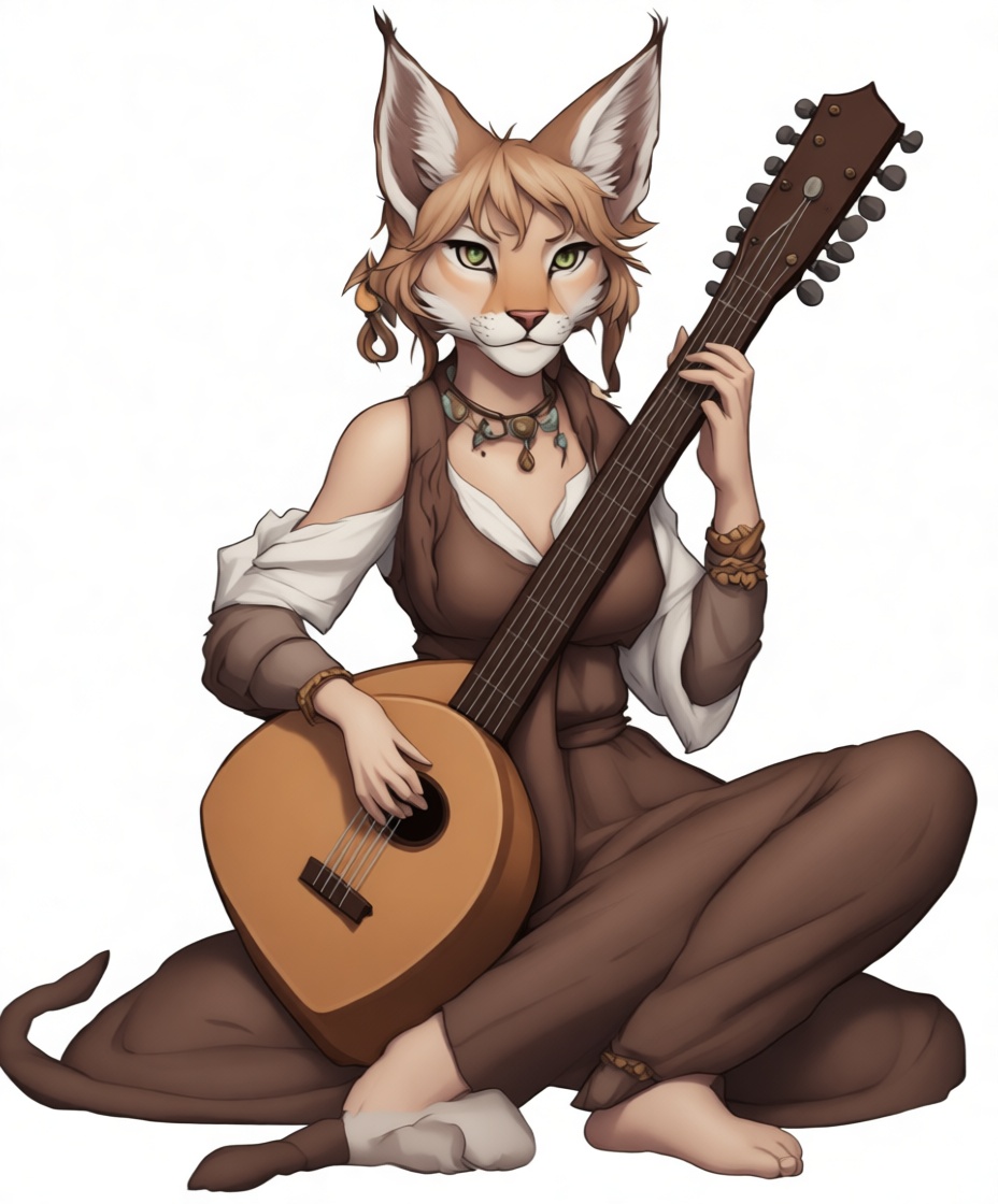 Lynx Bard Figurine free 3D printable STL