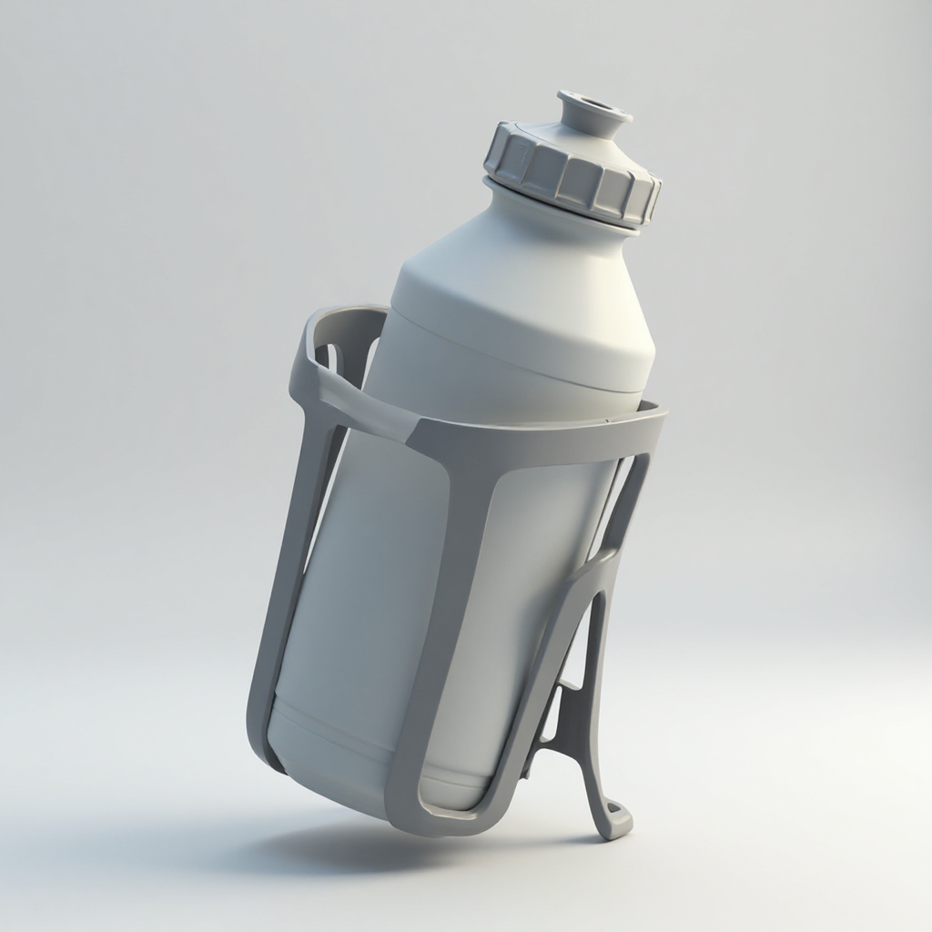 Futuristic Mountain Bike Bottle Holder free 3D printable STL