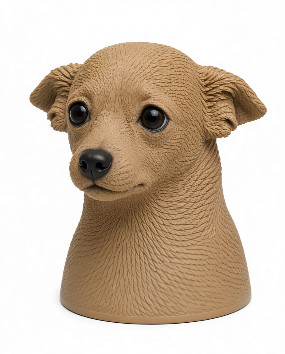 Chihuahua Dog Bust free 3D printable STL