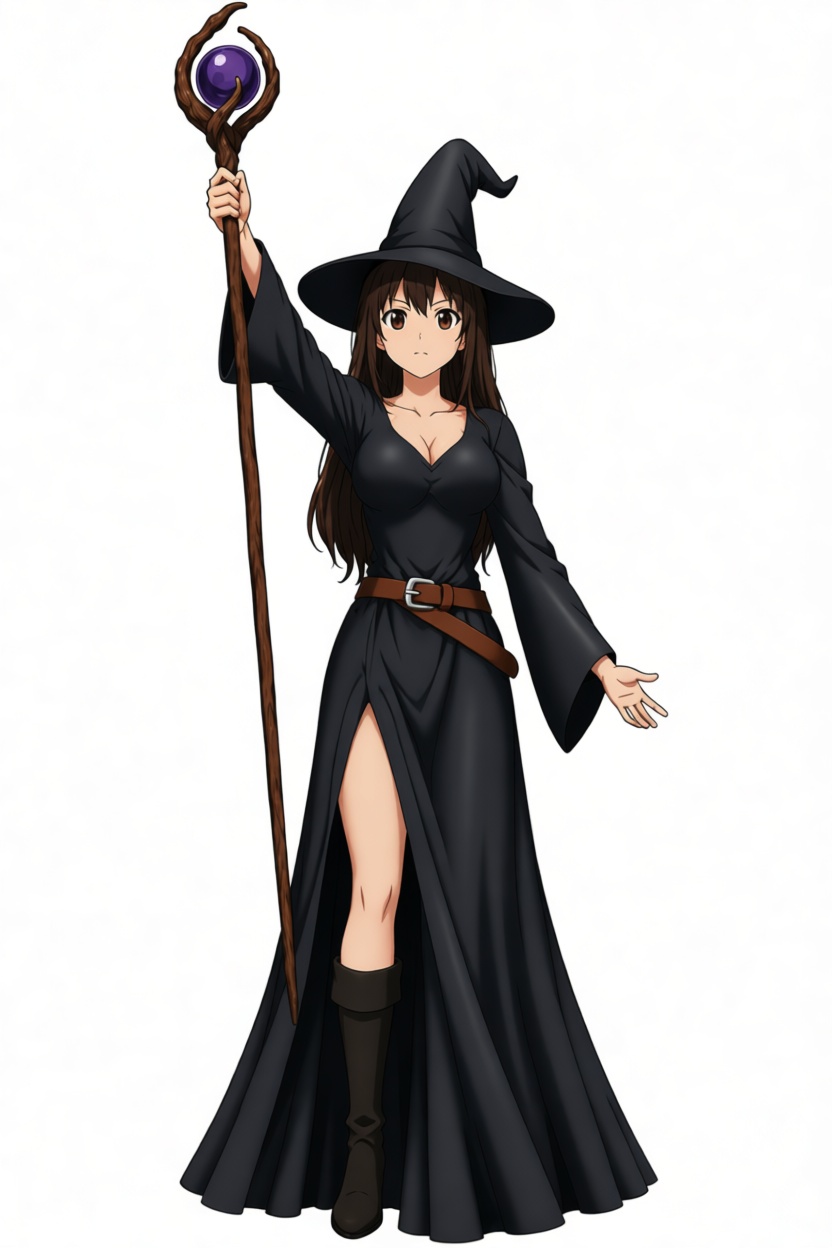 Dark Witch Figurine free 3D printable STL