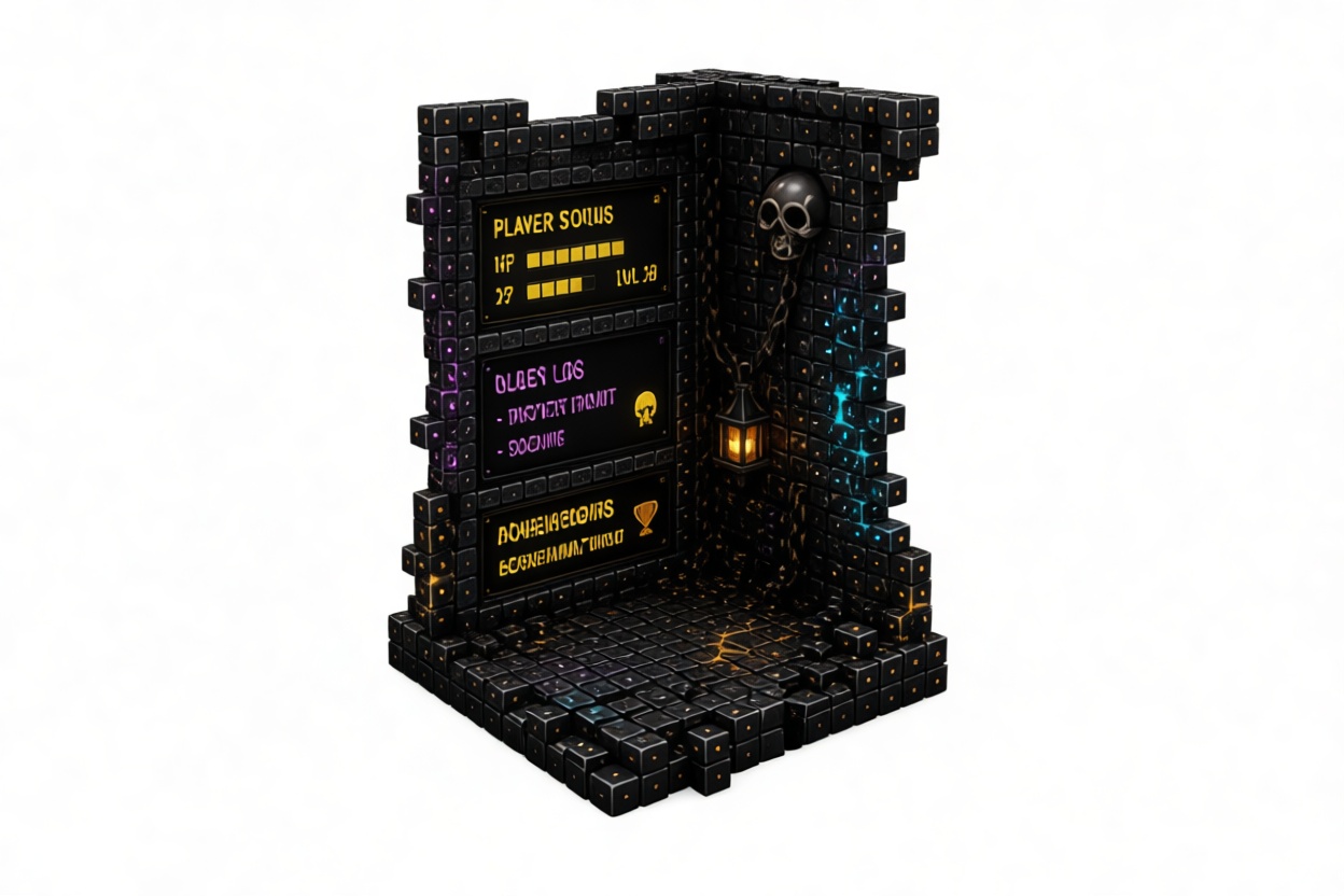 Dungeon Game Interface Model free 3D printable STL