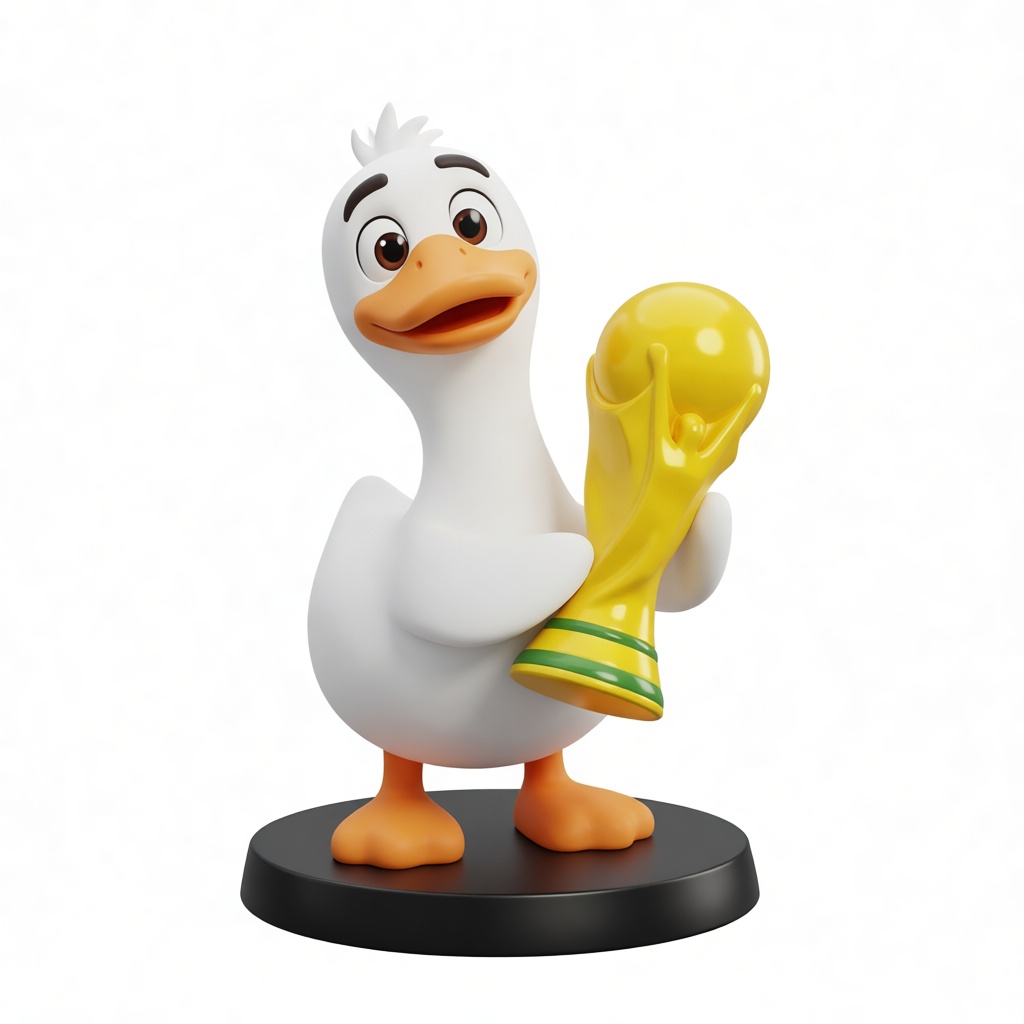 Fuleco Duck Figurine free 3D printable STL