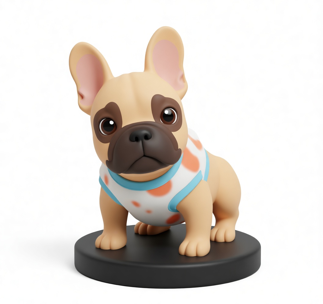 French Bulldog Figurine free 3D printable STL