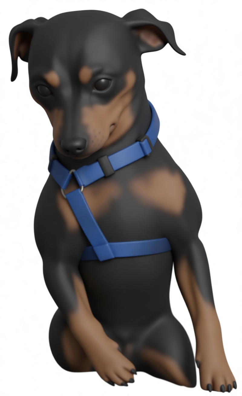 Miniature Doberman Pinscher free 3D printable STL