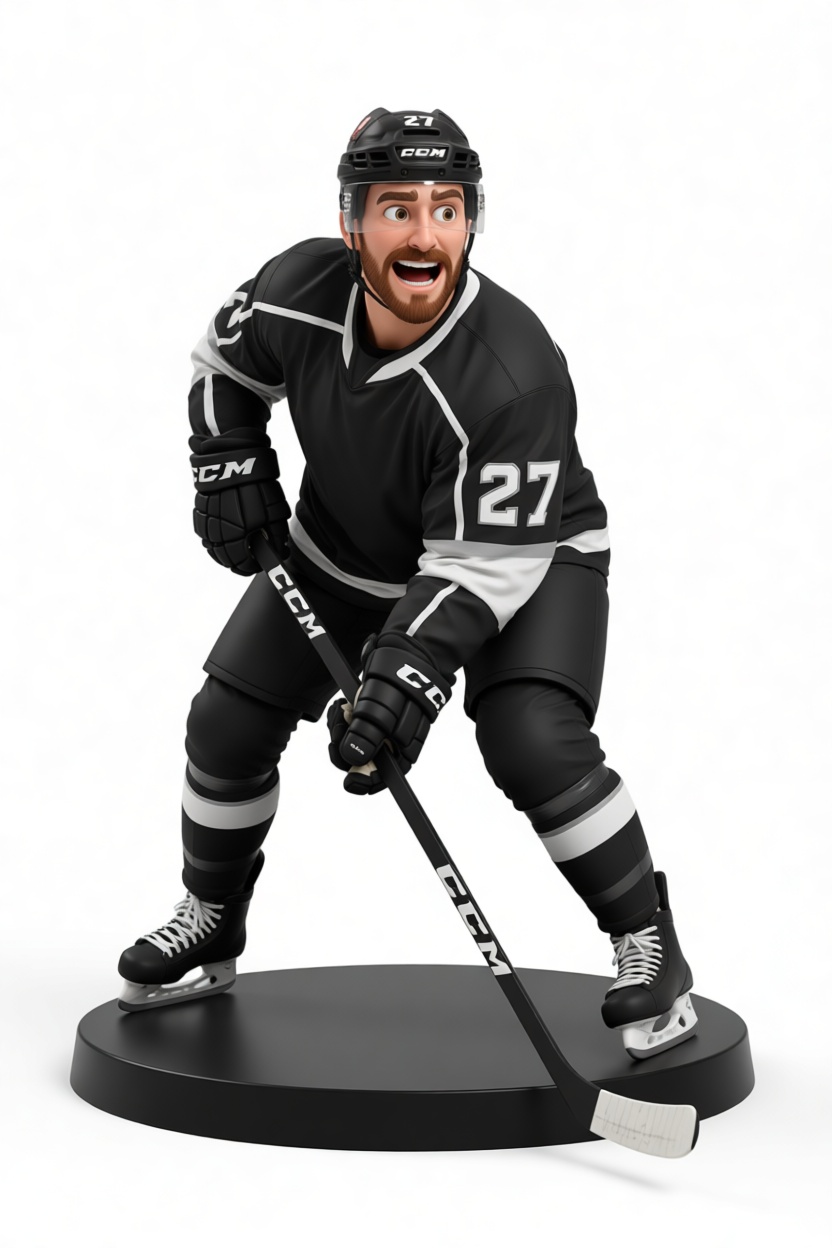 Hockey Player Figurine free 3D printable STL