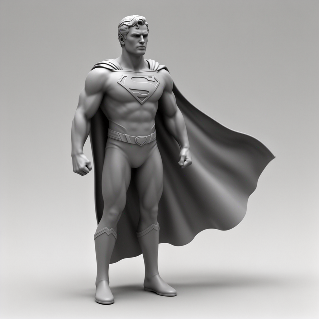 Superman Standing Figurine free 3D printable STL