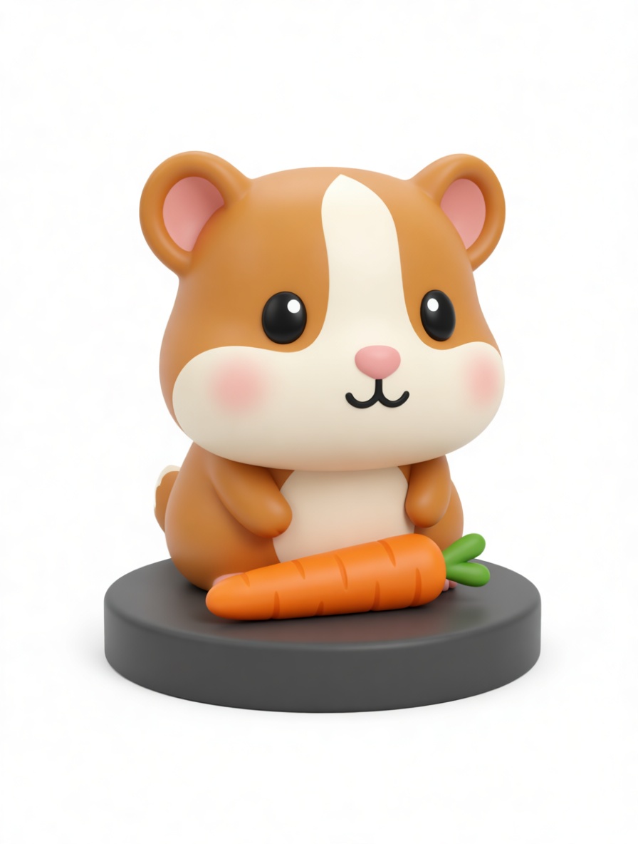 Cartoon Hamster Figurine free 3D printable STL
