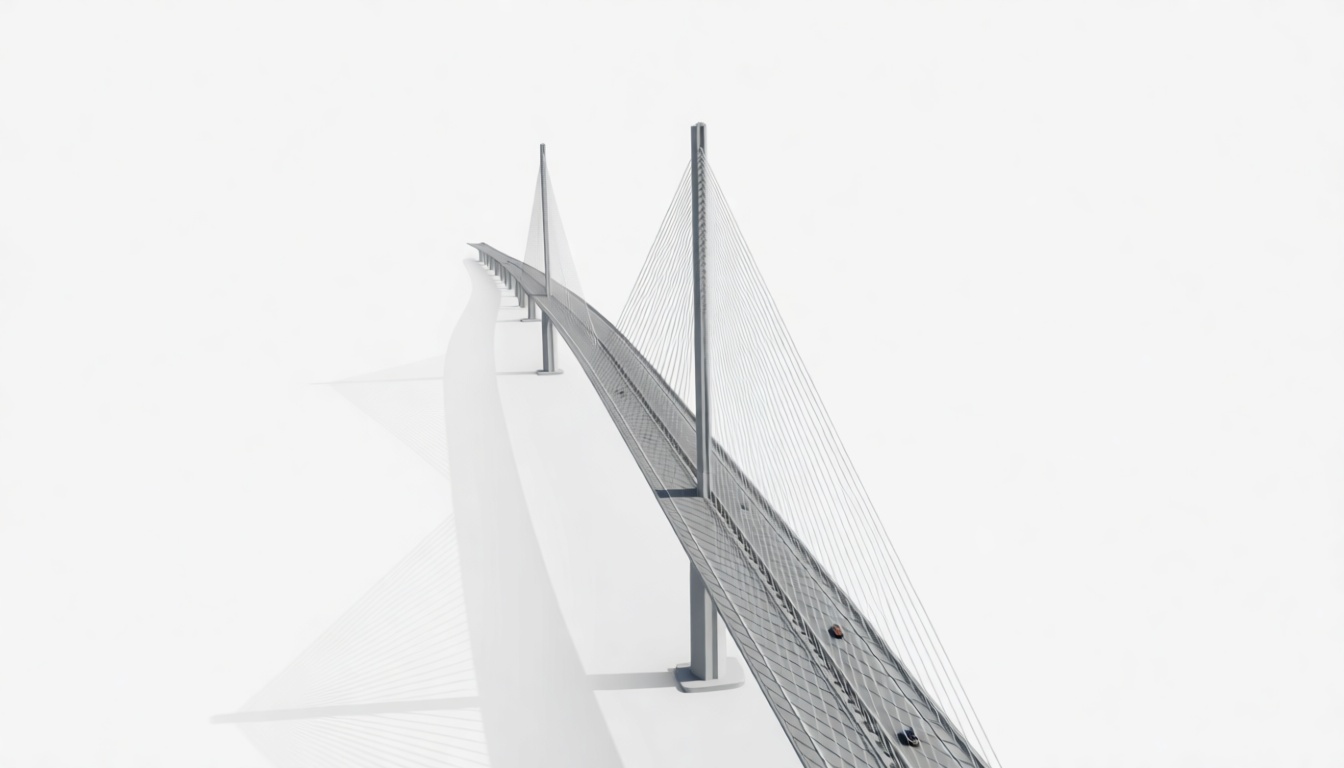 Cable-Stayed Bridge Model free 3D printable STL