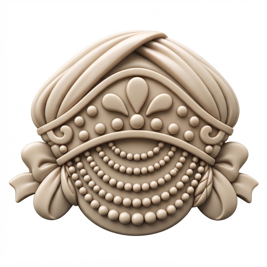 Ornate Baroque Medallion free 3D printable STL