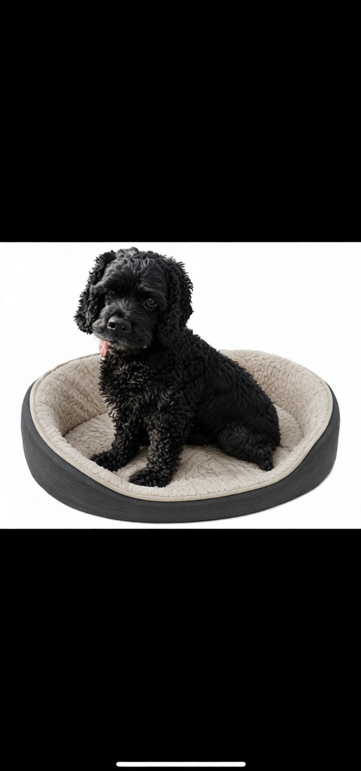 Black Cockapoo Figurine free 3D printable STL