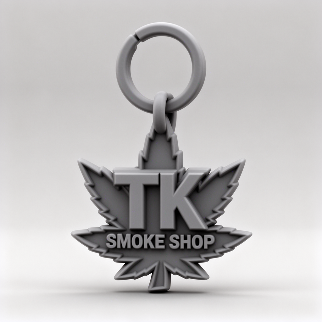 TK Smoke Shop Keychain free 3D printable STL