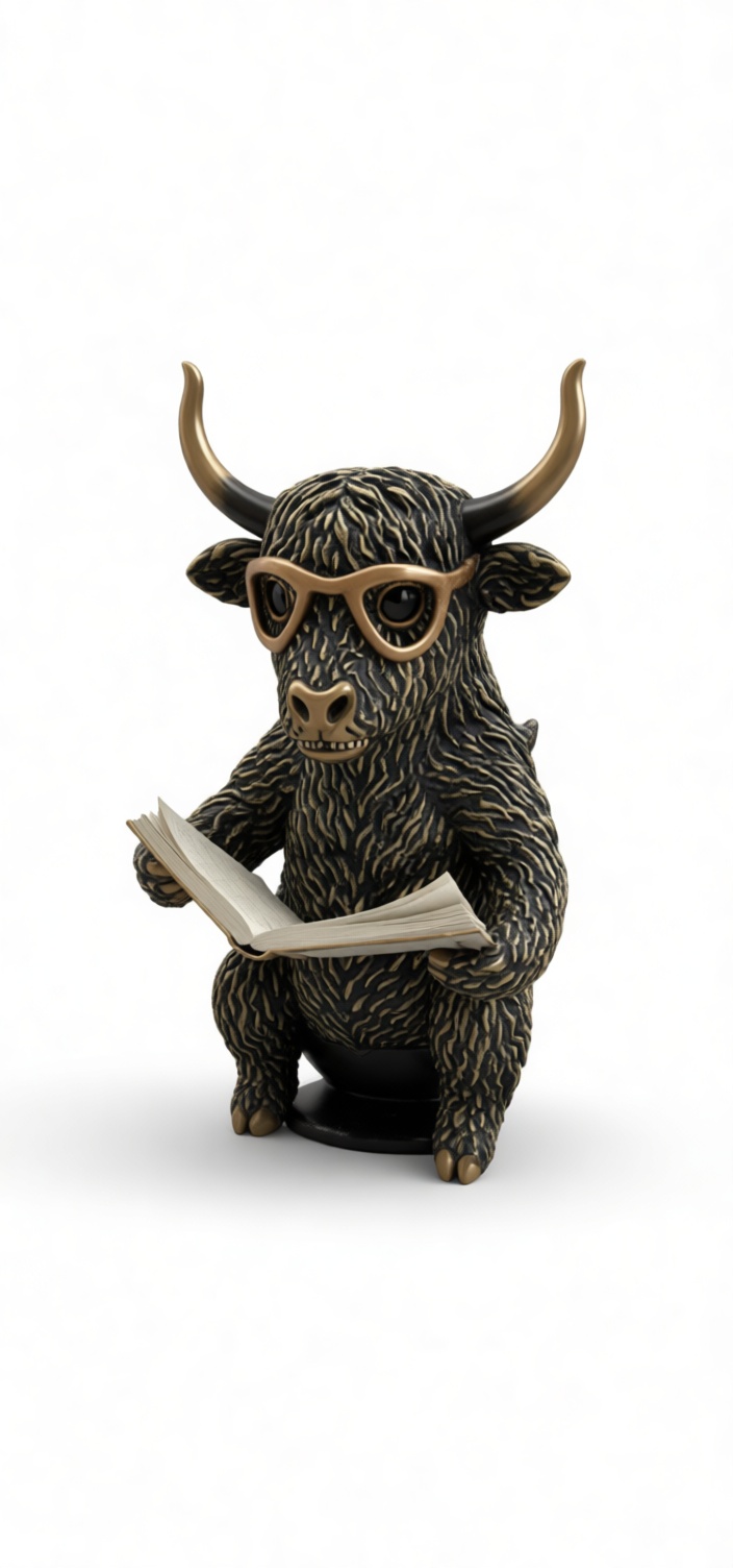 Reading Yak Figurine free 3D printable STL