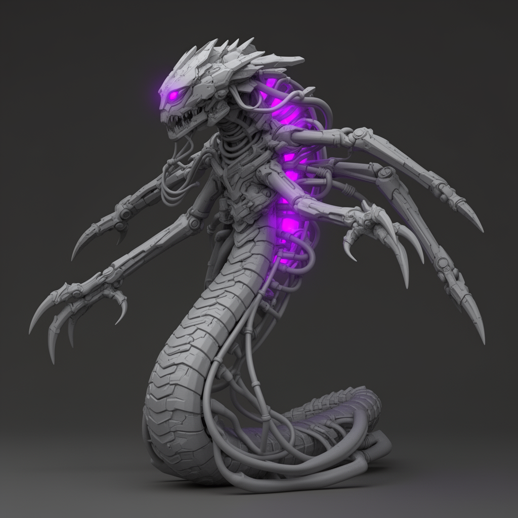 Chrome Ravener Figurine free 3D printable STL