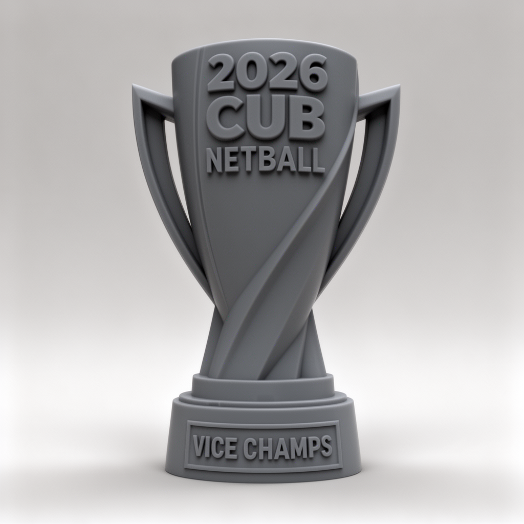 Second Place Trophy Model free 3D printable STL