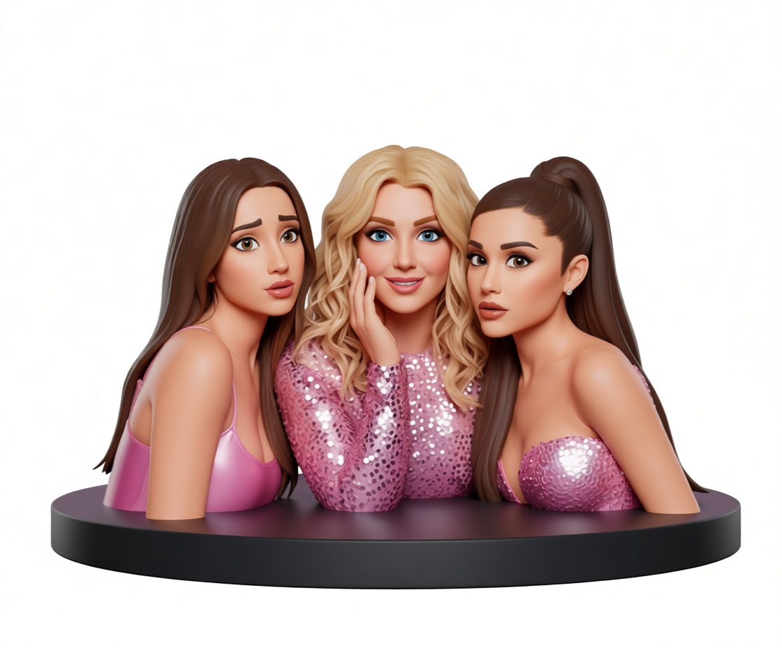 Ariana Grande Bust Trio free 3D printable STL