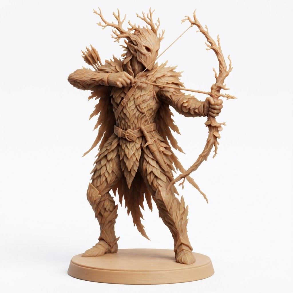 Forest Archer Figurine free 3D printable STL