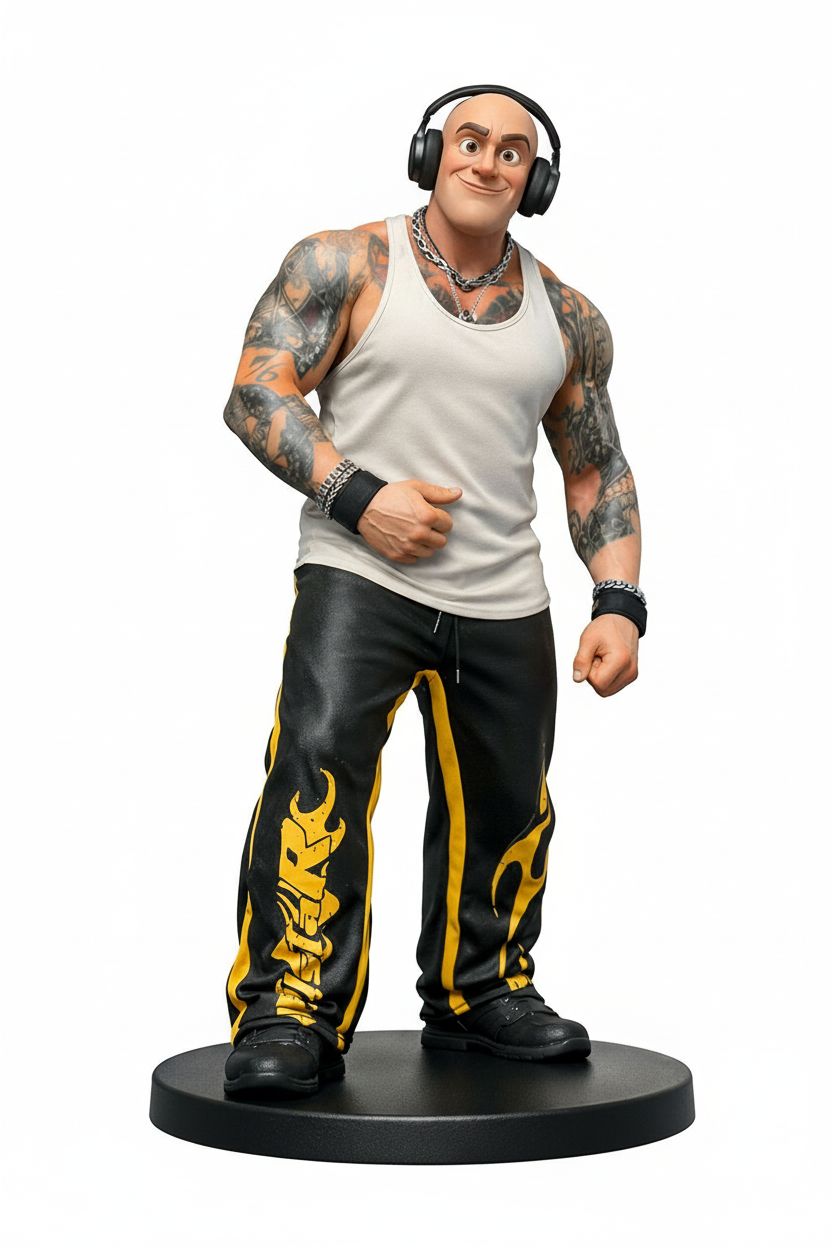 Tattooed Man Figurine free 3D printable STL