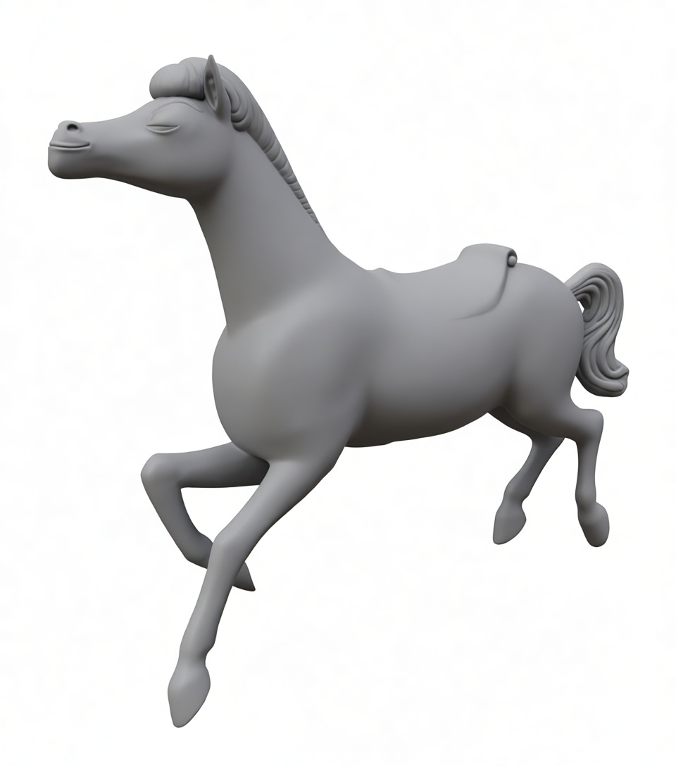 Stylized Horse Figurine free 3D printable STL