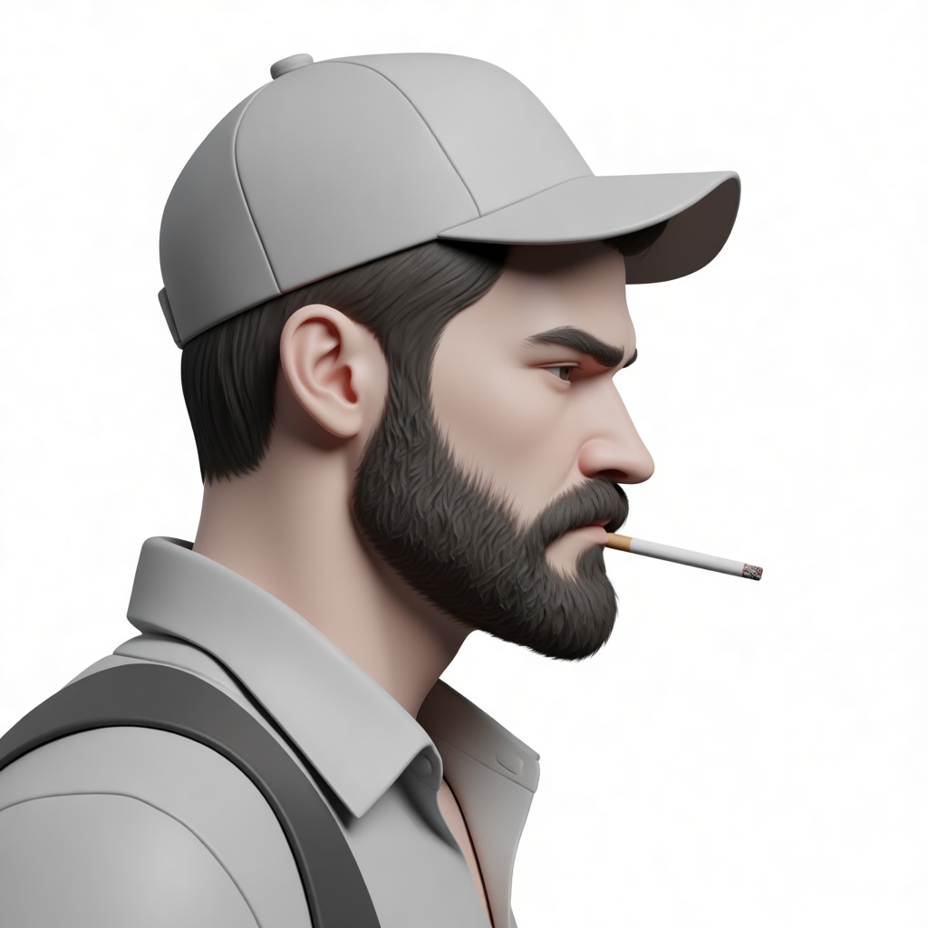 Bearded Man Bust free 3D printable STL