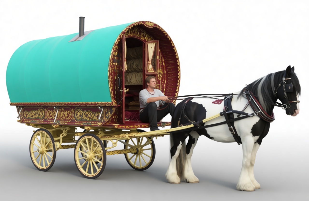 Gypsy Vardo Wagon Model free 3D printable STL