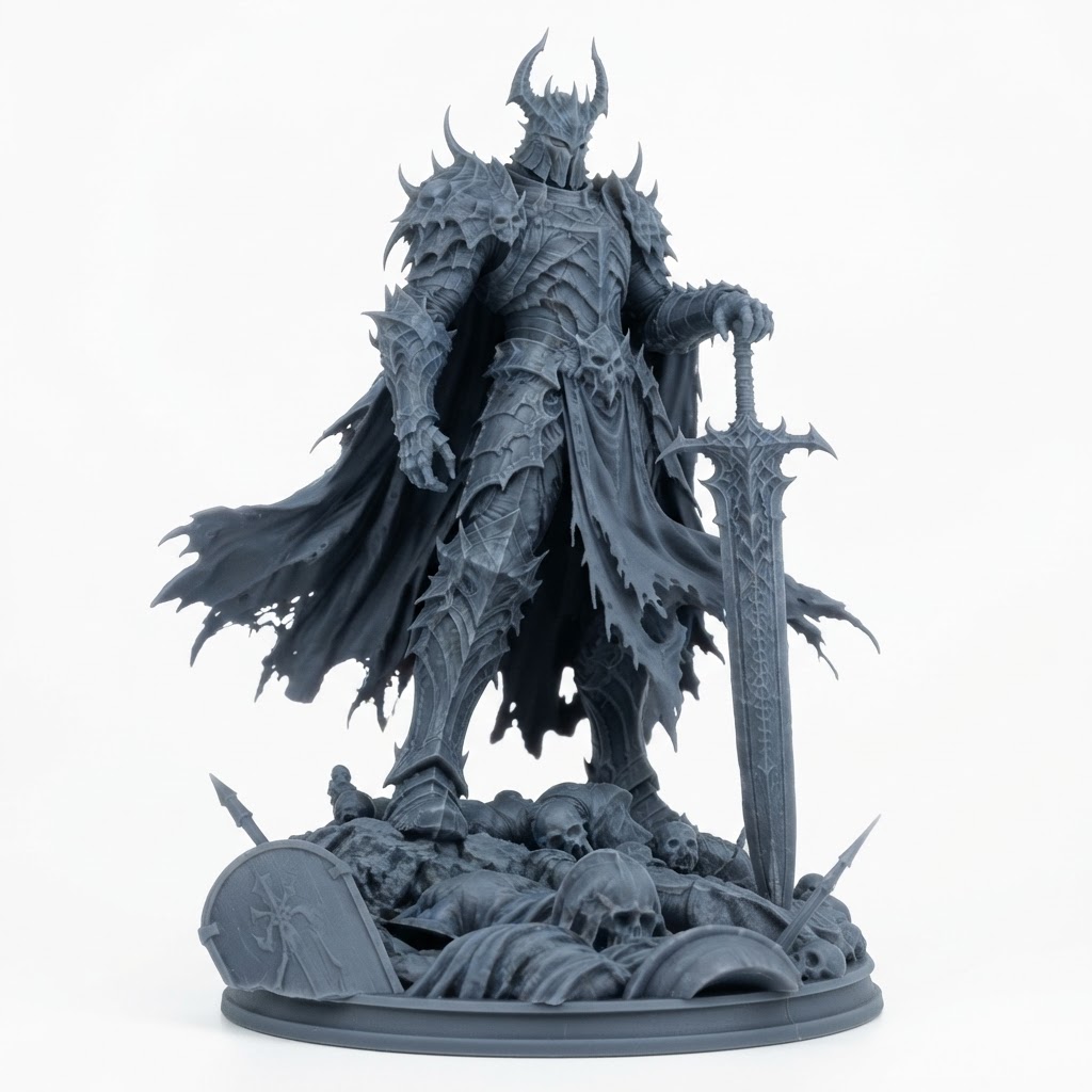 Lich King Statue free 3D printable STL
