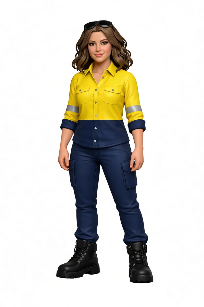 Female Worker Figurine free 3D printable STL