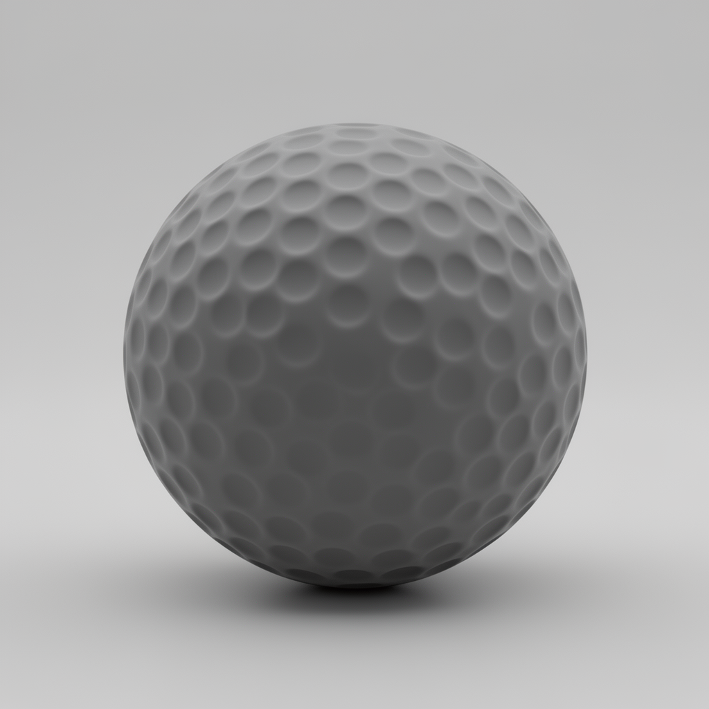 Standard Golf Ball Model free 3D printable STL