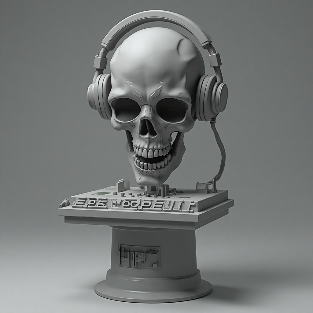 DJ Terrorpeujt Skull Bust free 3D printable STL