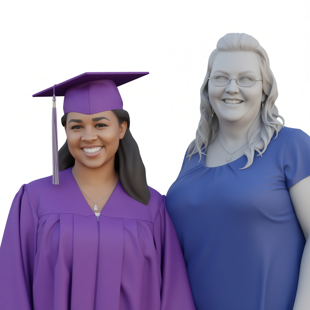 Graduation Portrait Figurine free 3D printable STL