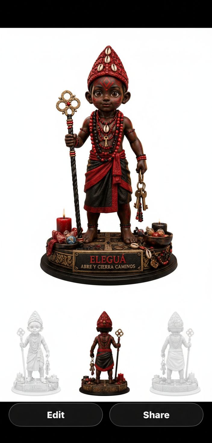 Eleguá Figurine free 3D printable STL