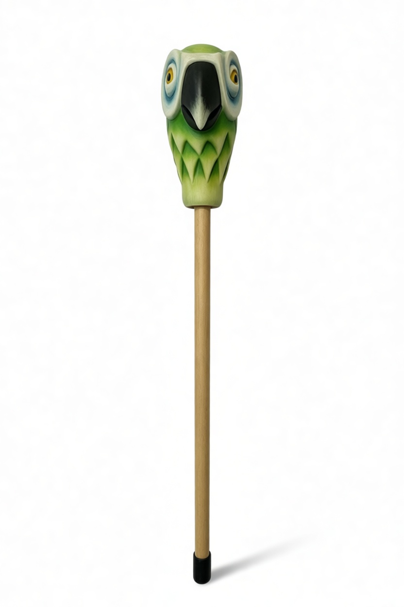 Parrot Puppet Stick free 3D printable STL